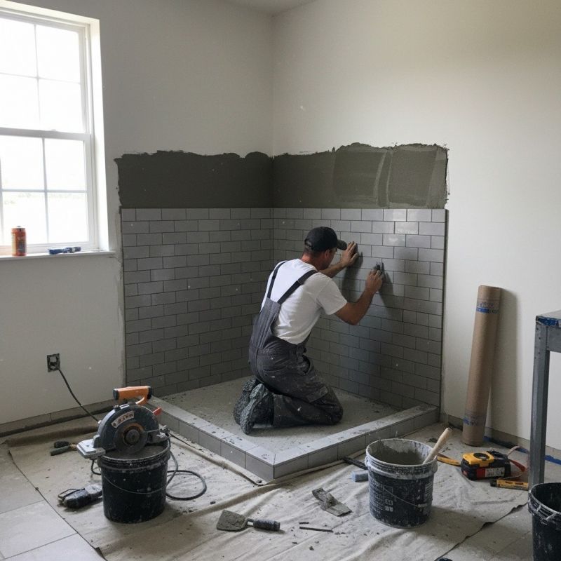 Tile Shower Floor Installation